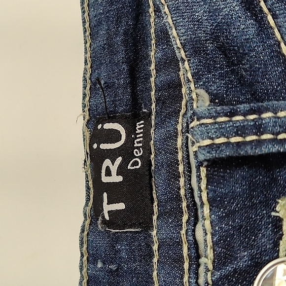 TRU Denim Women's jeans  low rise straight legs- Size: 1/2, Blue jeans- - Picture 2 of 8
